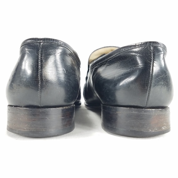 Barker Shoes Black Slip On Loafer Leather Moc Toe Horsebit Mens Sz 8.5 England - Picture 10 of 15